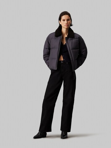 Calvin Klein Jeans Демисезонная куртка в Черный