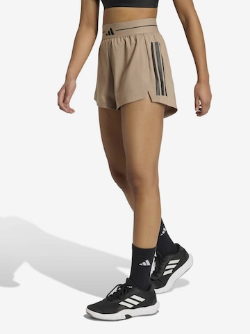 ADIDAS PERFORMANCELoosefit Sportske hlače 'HYG' - smeđa boja: prednji dio