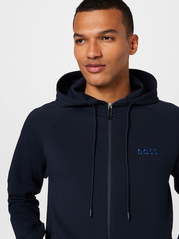 BOSS Green Zip-Up Hoodie 'Saggy' in Blue