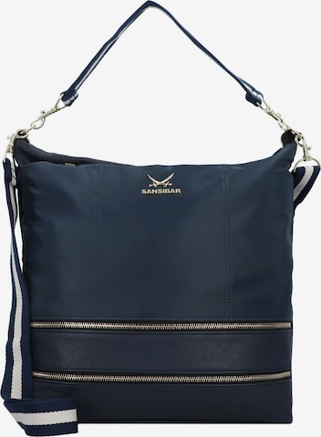 SANSIBAR Crossbody Bag in Blue: front
