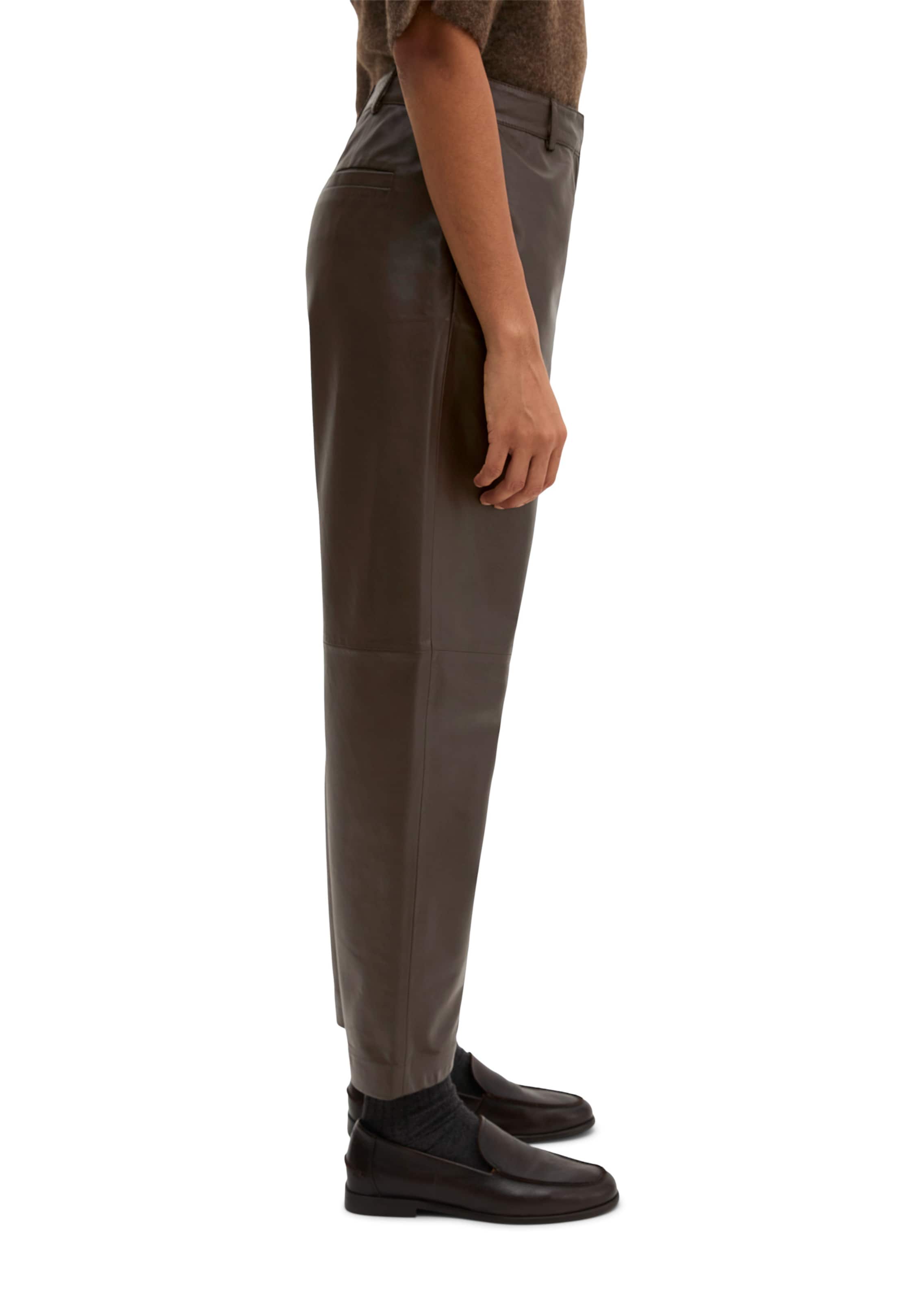 Marc O'Polo Regular Trousers in Brown: side