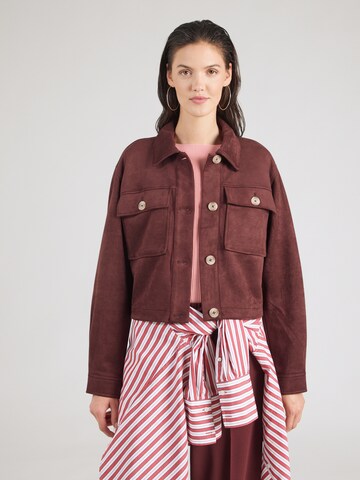 Veste mi-saison 'ONLBELICIA' ONLY en marron : devant