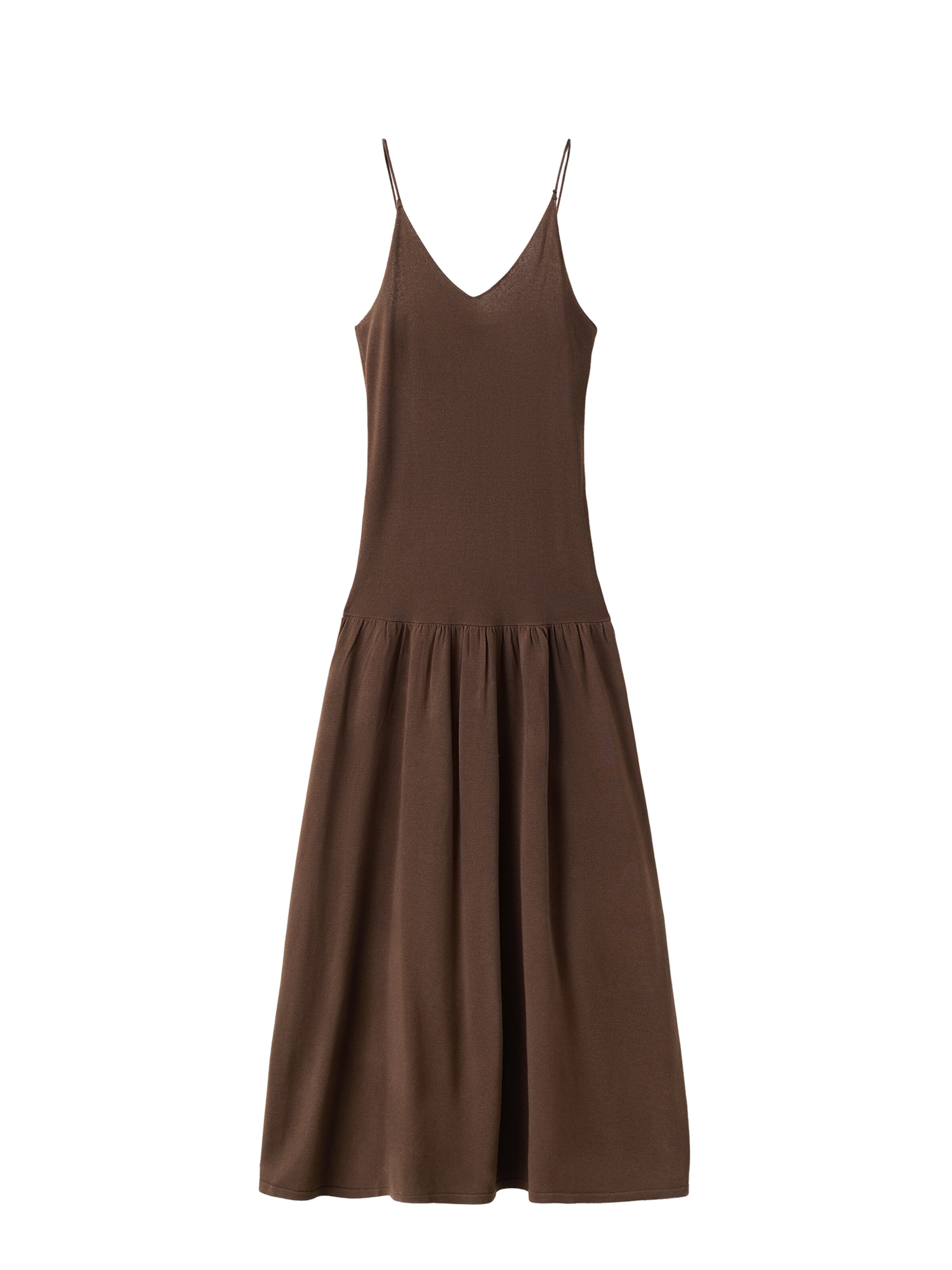 MANGO Knit dress 'Aurora' in Chocolate, Item view