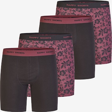 Happy Shorts Boxer shorts ' Jersey Long ' in Red: front