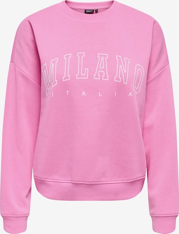 ONLY Sweatshirt in Pink: Vorderseite