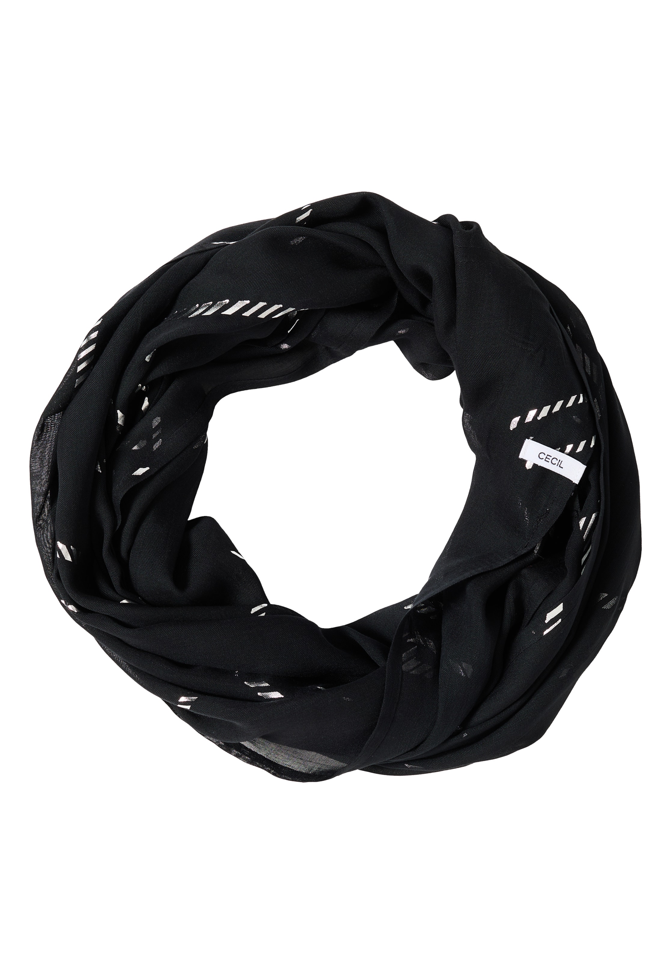 CECIL Schal in Schwarz: Vorderseite