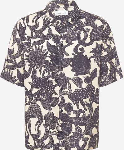 Marškiniai iš Samsøe Samsøe, spalva – kremo / antracito spalva, Prekių apžvalga