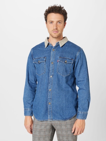 LEVI'S ® Regular fit Button Up Shirt 'Relaxed Fit Western' in Blue: front