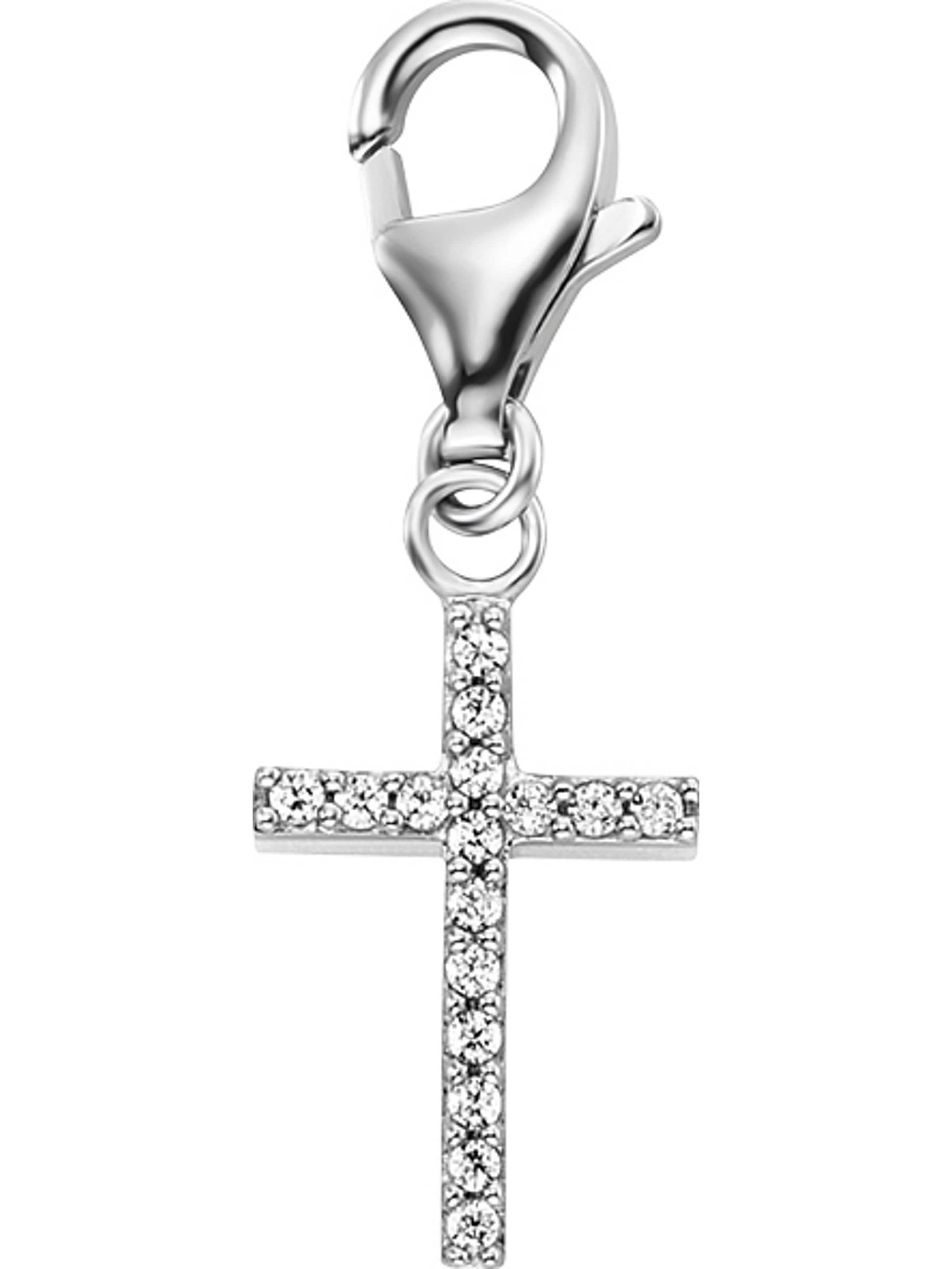 Engelsrufer Anhänger in silber / transparent, Produktansicht