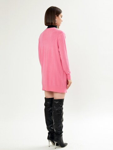 Influencer Knit Cardigan in Pink