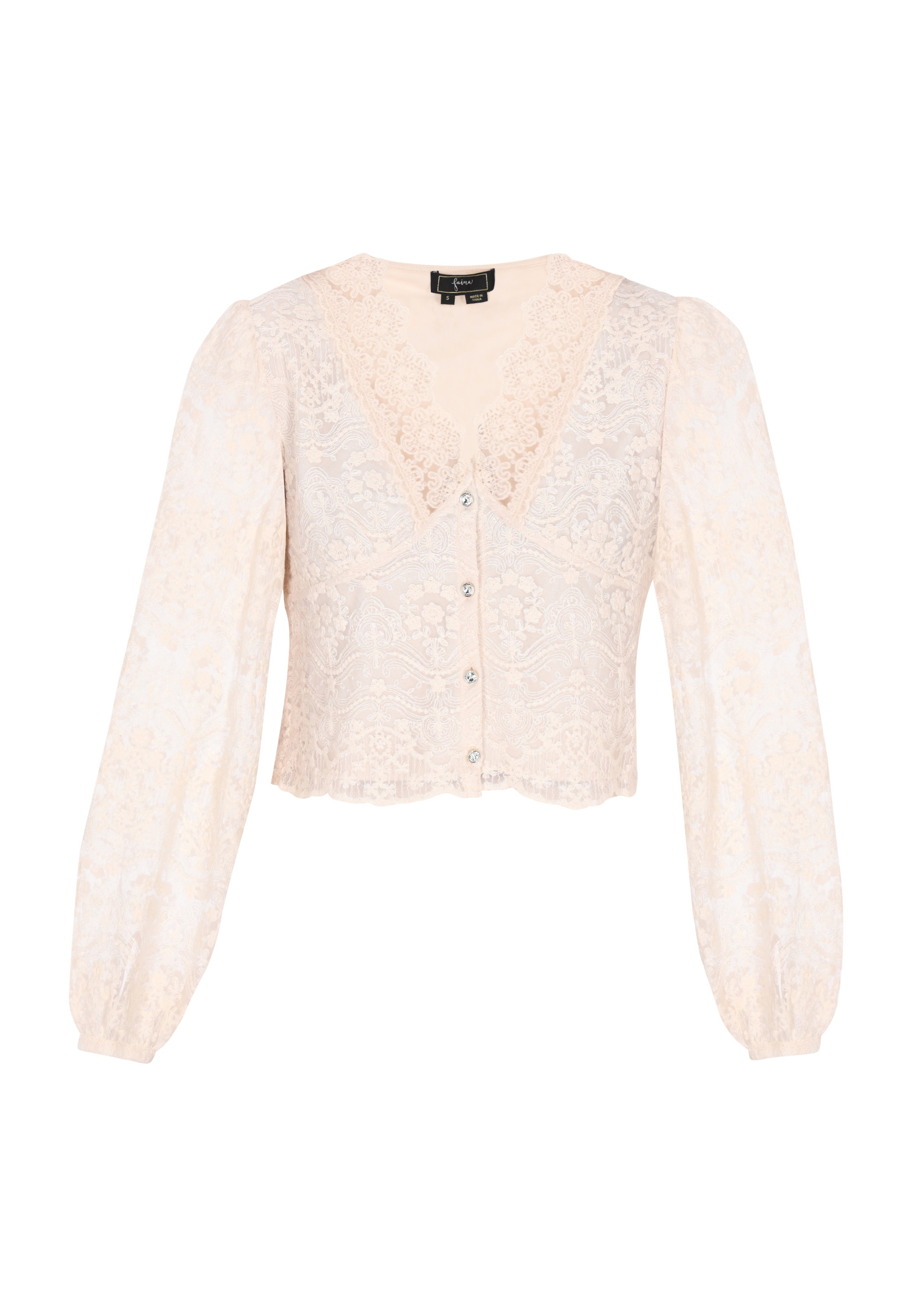faina Bluse 'Fashion Look' in Beige: Vorderseite