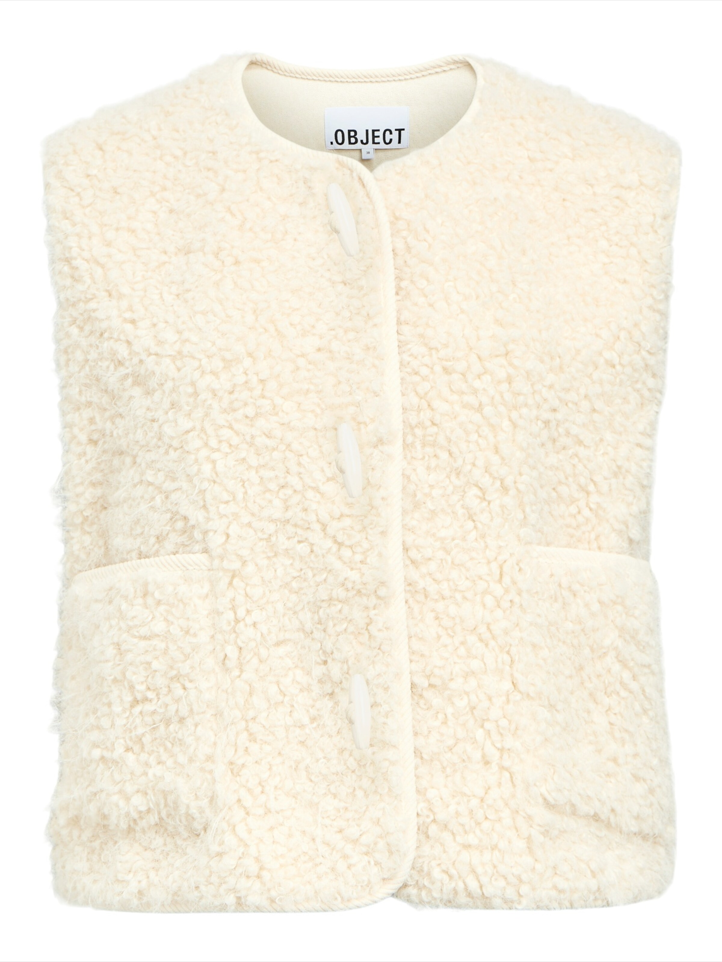 OBJECT Weste 'OBJIduna' in Weiß: Vorderseite