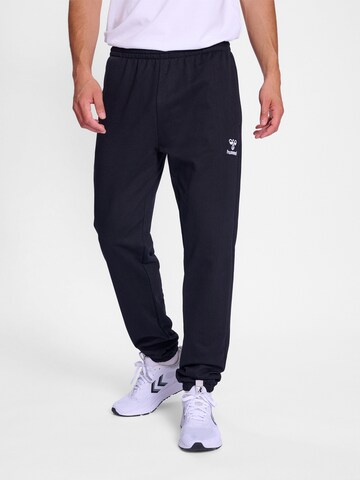 Effilé Pantalon de sport 'Go 2.0' Hummel en noir : devant