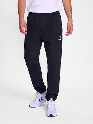 Hummel - Tapered Calças de desporto 'Go 2.0' em preto: frente