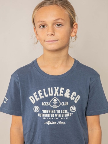 T-Shirt 'MOTOCLUB' Deeluxe en bleu