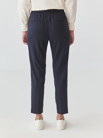 TATUUM Regular Pleat-Front Pants 'MILTI 1' in Blue