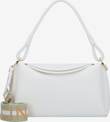 Coccinelle Shoulder Bag in White: front