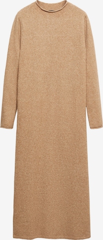 MANGO Knitted dress 'SEEDS' in Brown: front