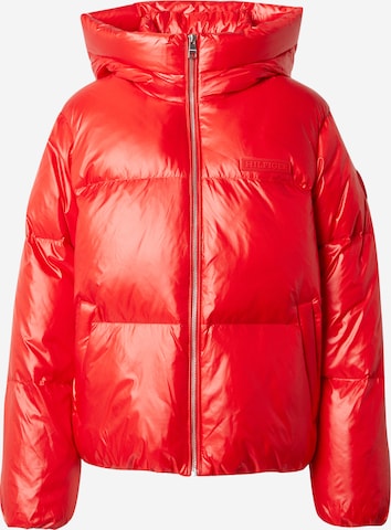 TOMMY HILFIGER Zimní bunda 'New York' – červená: přední strana