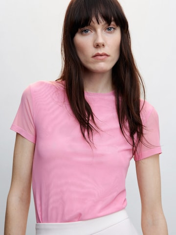 MANGO Koszulka 'POLLY' w kolorze różowy