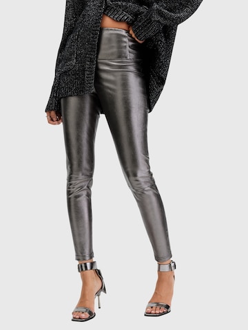 AllSaints Skinny Leggings 'Cora' in Grijs: voorkant