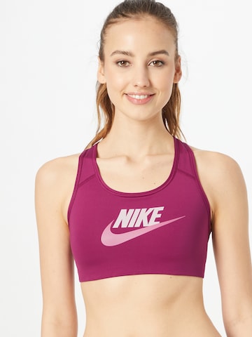 Bustier Soutien-gorge de sport 'Futura' NIKE en violet : devant