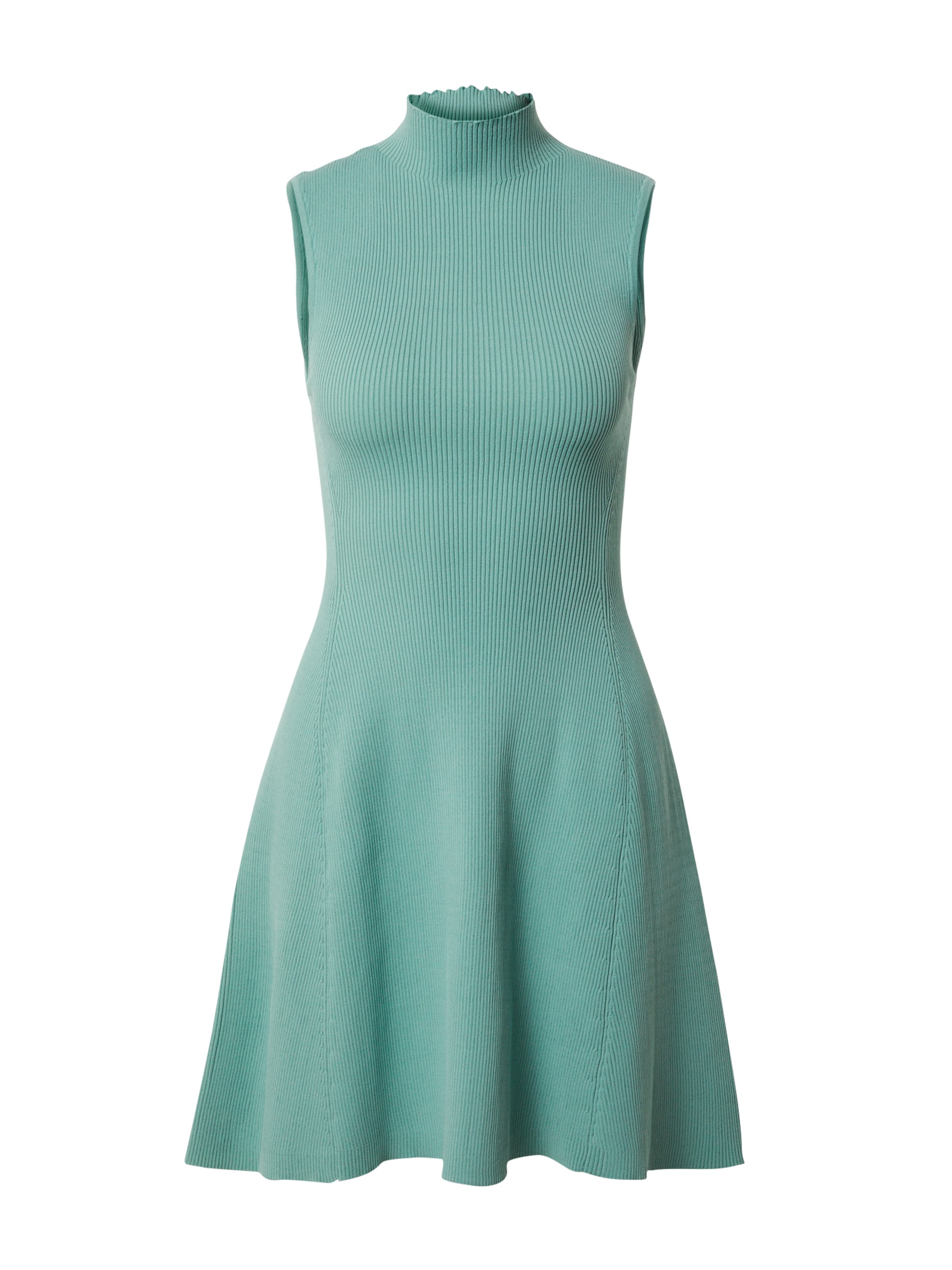 EDITED Pletené šaty 'Luise' - Zelená: predná strana