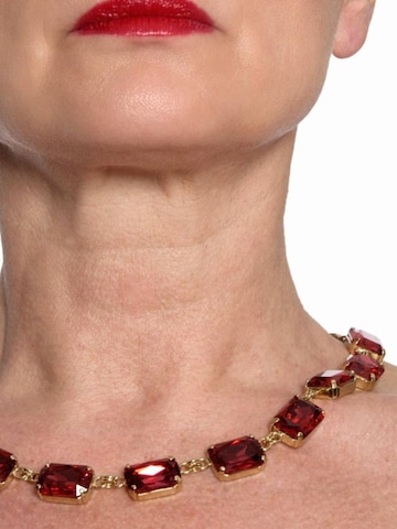 Collana 'Pax collana placcata oro con cristalli Swarovski rossi' di Addicted2 in oro