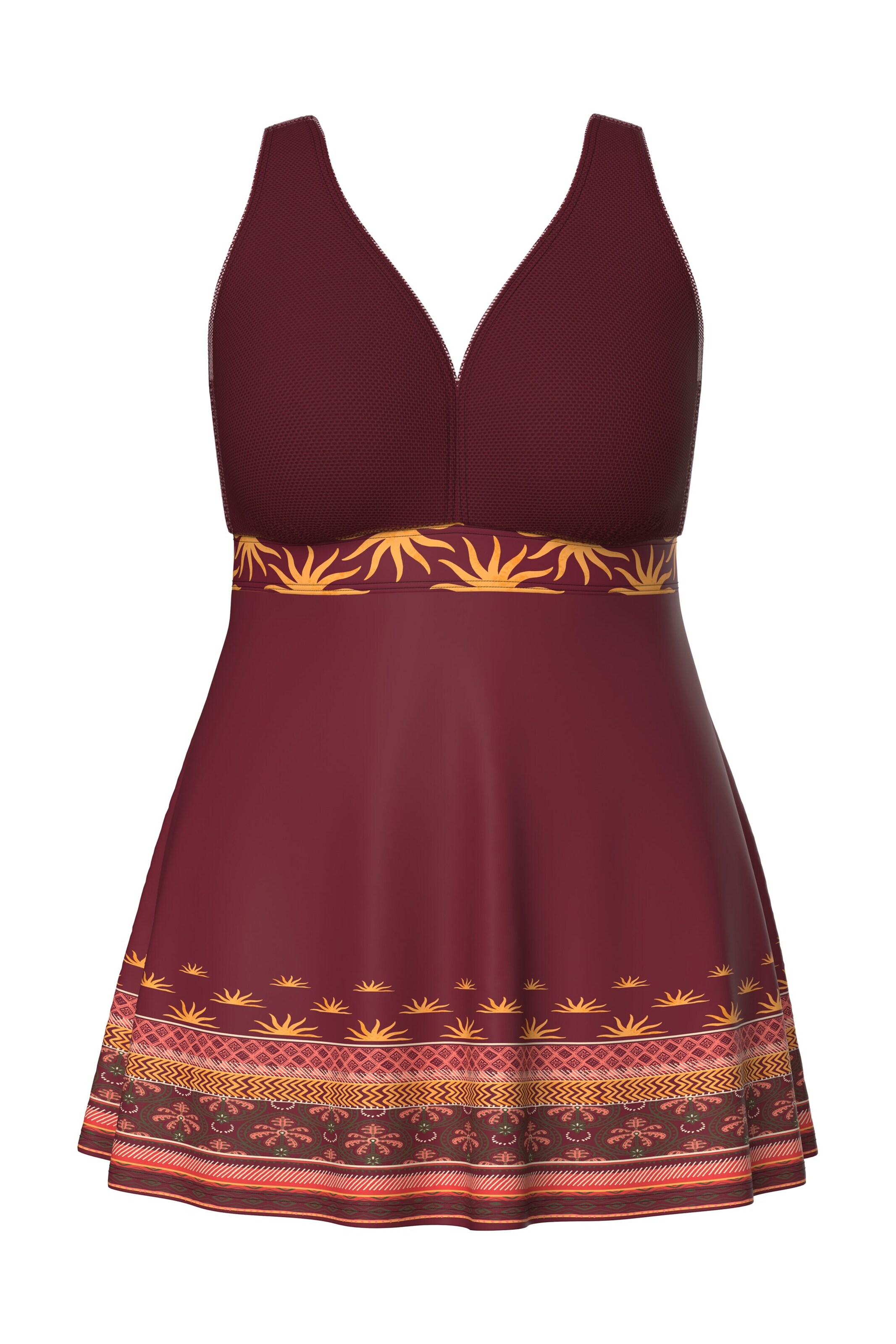 Ulla Popken Swimsuit in Red / Dark red, Item view