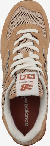 Baskets basses new balance en orange