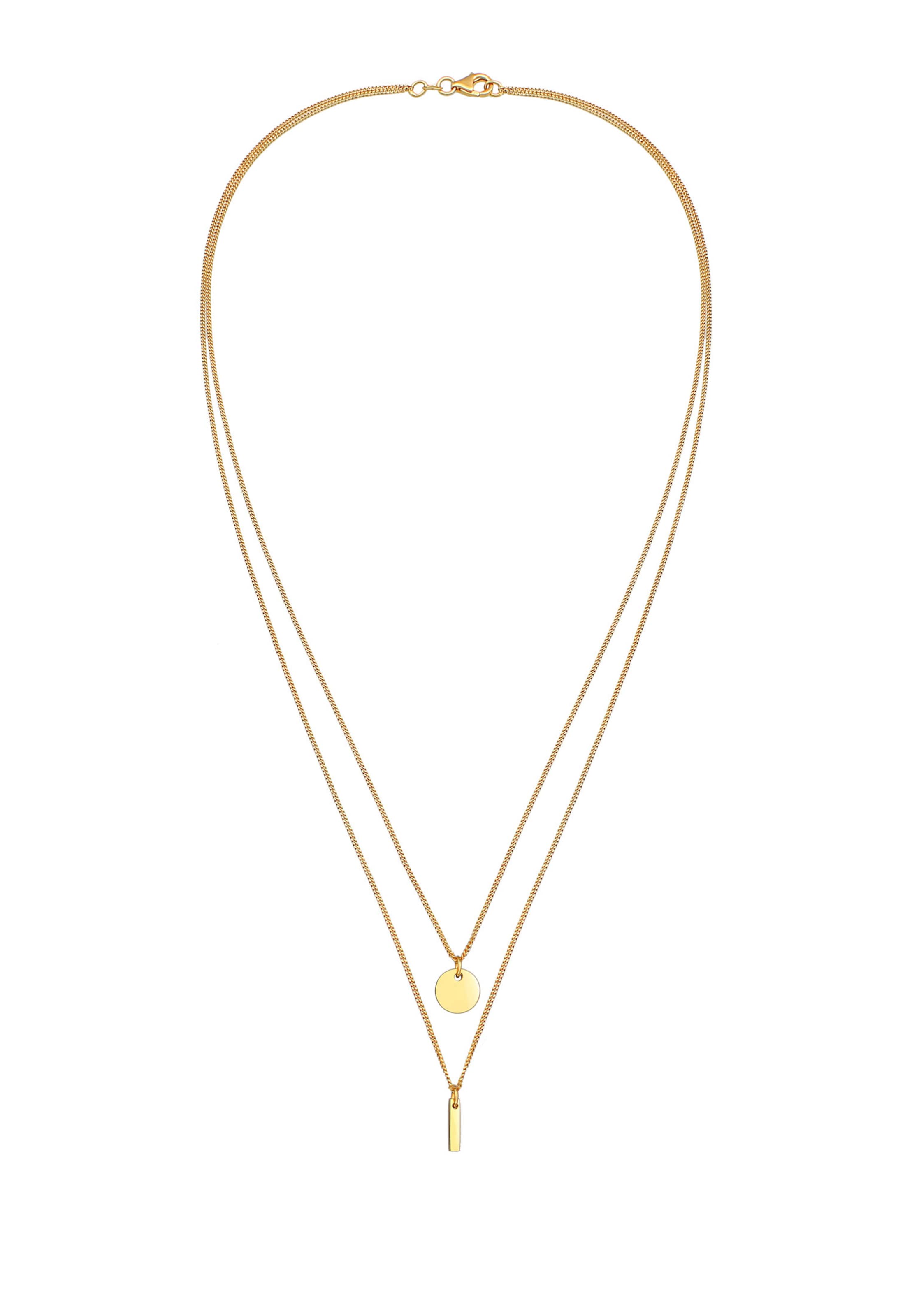 Chaîne 'Geo' ELLI en or : devant