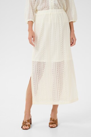 Jupe 'Rubby' Cream en blanc : devant