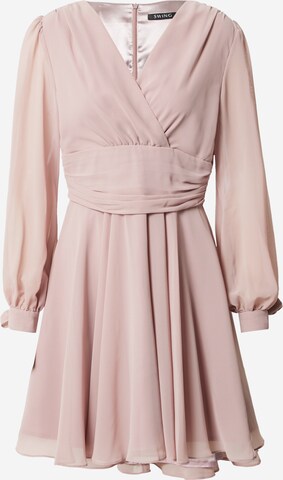 SWING Φόρεμα κοκτέιλ σε ροζ: μπροστά