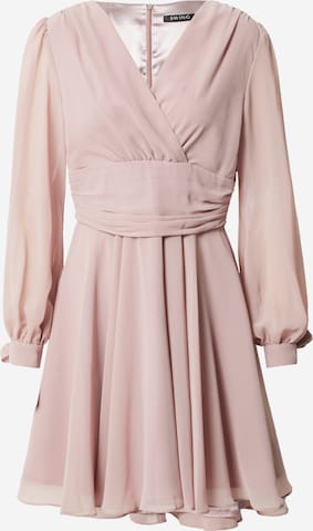 Robe de cocktail SWING en rose : devant