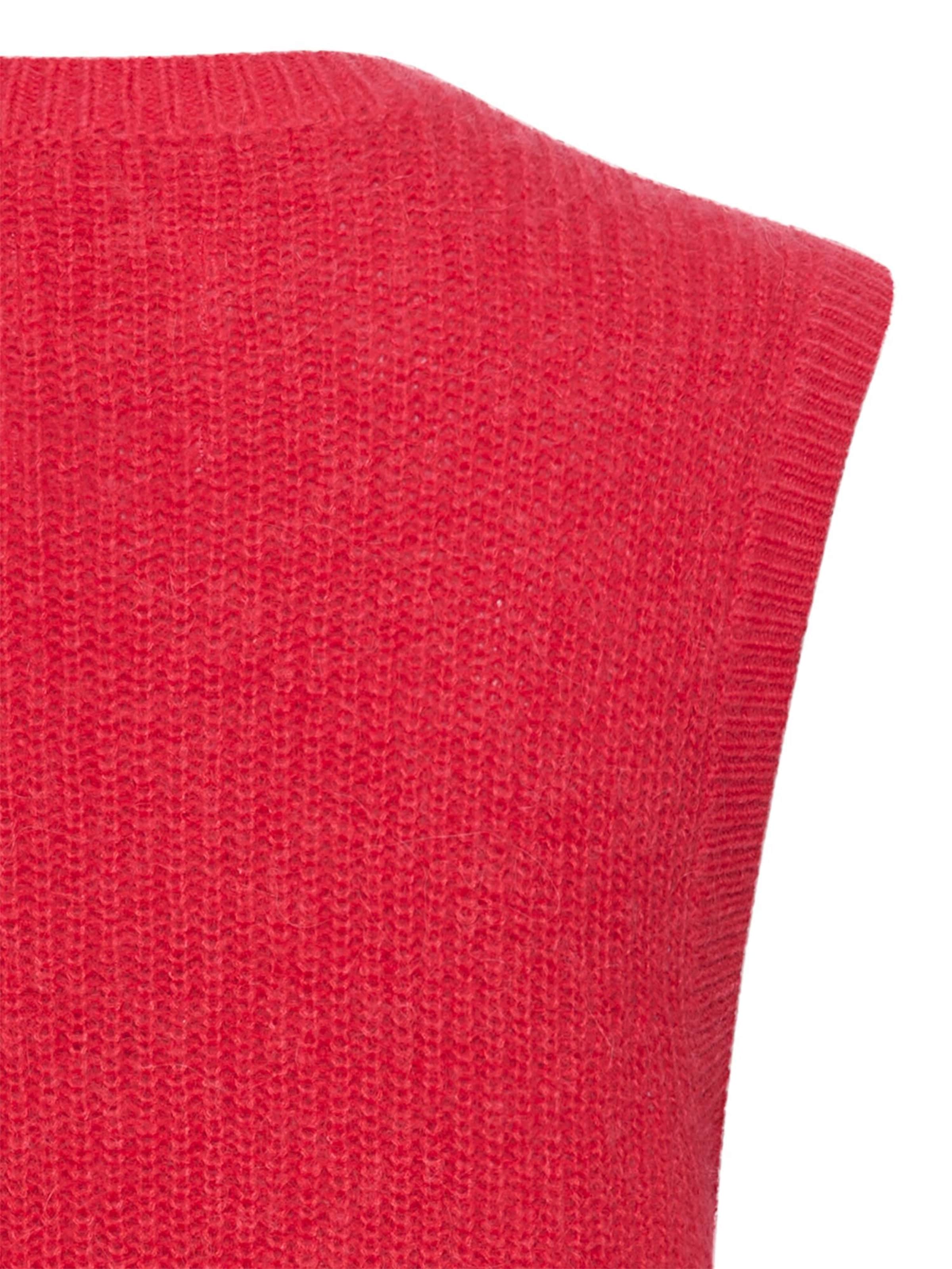 CAMEL ACTIVE Strickweste mit Knopfleiste in Rot