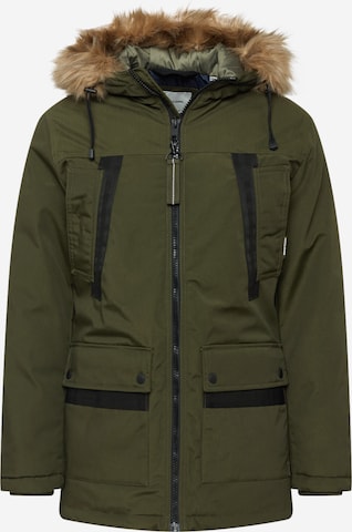 JACK & JONES - Parca de invierno 'Rocket' en verde: frente