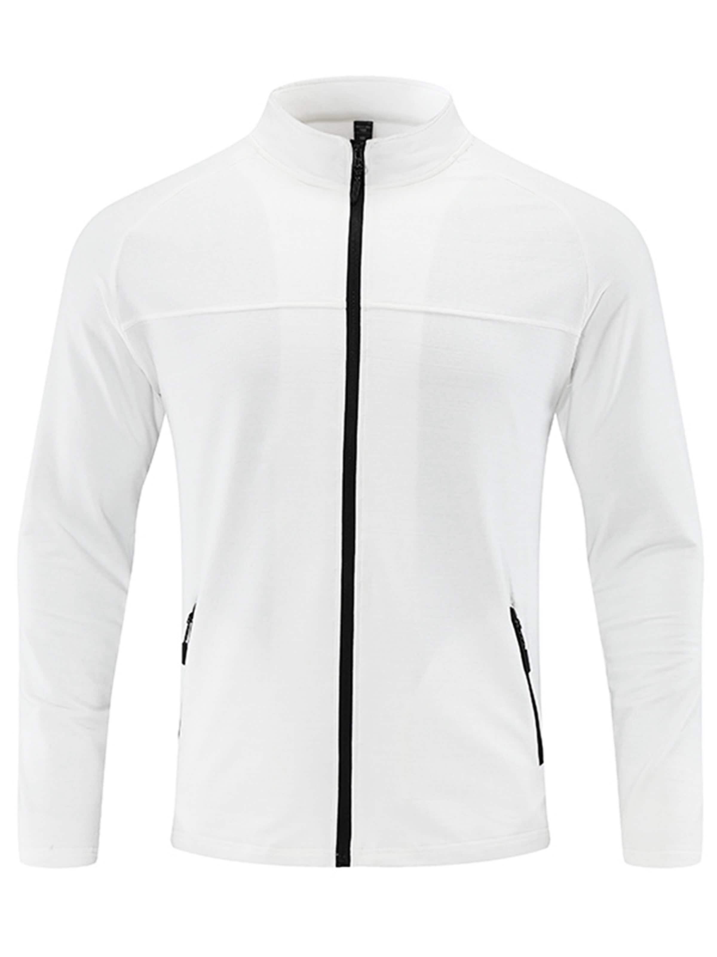 YOUTHUP Sportstrickjacke in Weiß: Vorderseite