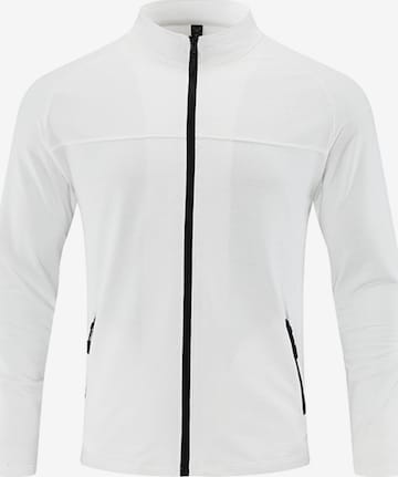 YOUTHUP Sportstrickjacke in Weiß: Vorderseite