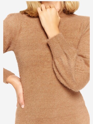 LolaLiza Strickkleid in Braun