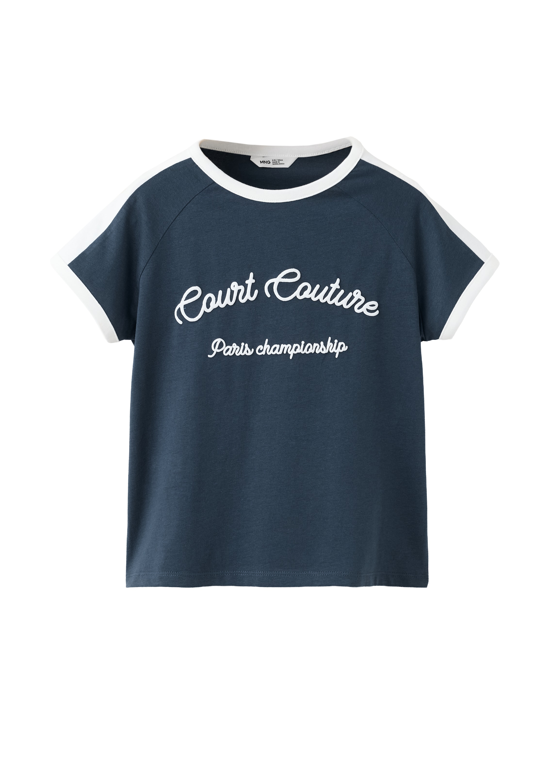 MANGO KIDS Shirt 'COURT' in 140 in Marine blue / White, Item view