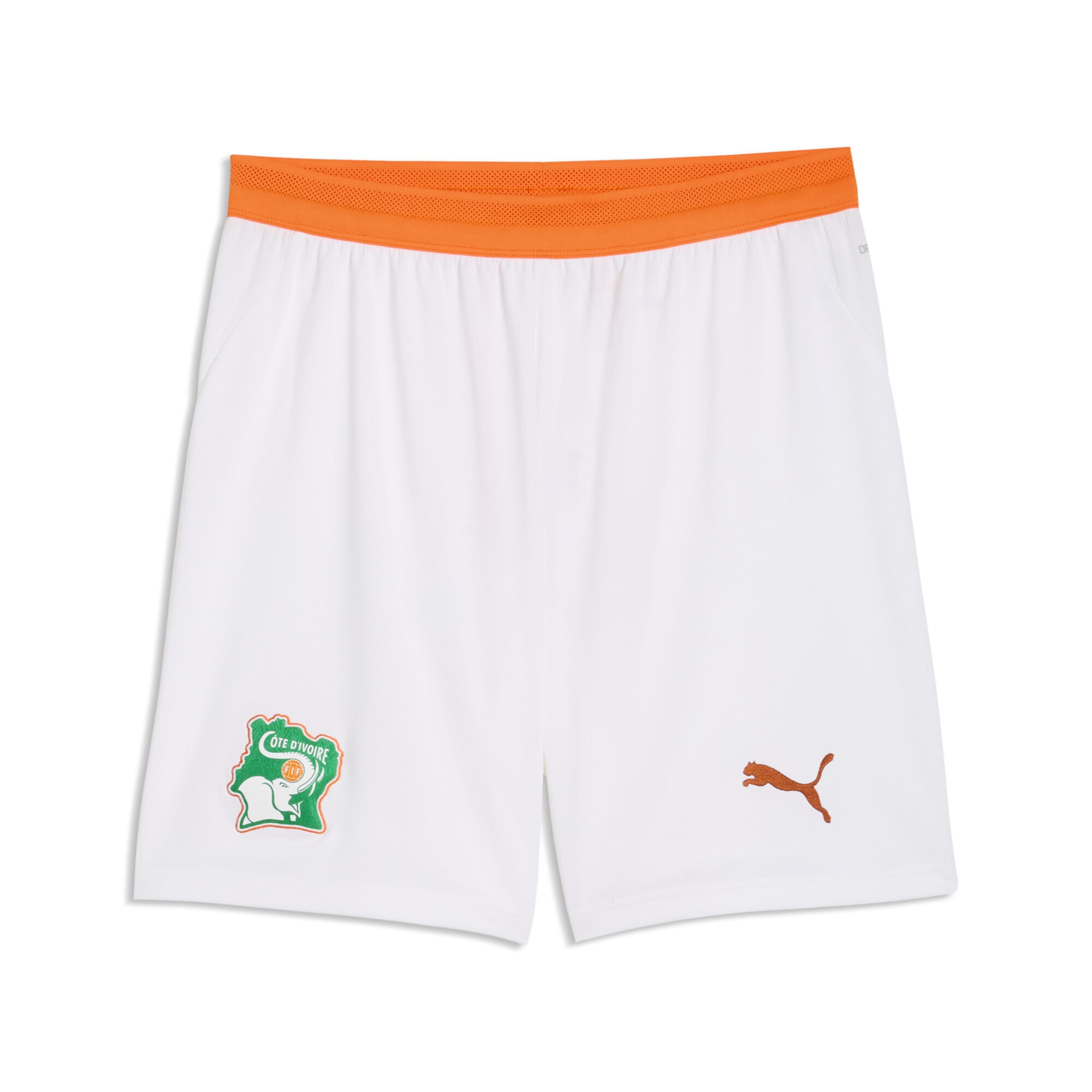 PUMA Workout Pants in White: front