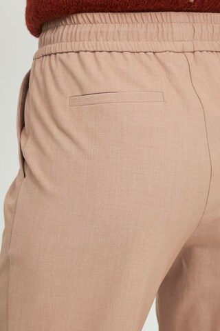 b.young Loosefit Broek 'BYDANTA PIN TUCK PANTS' in Beige