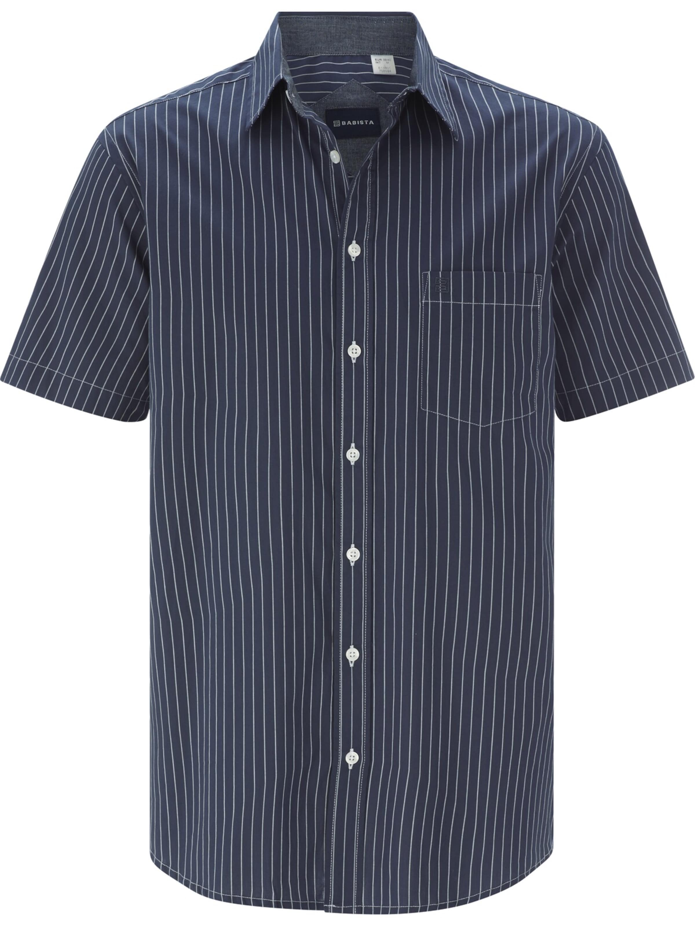 BABISTA Button Up Shirt 'Napoleo' in Blue: front