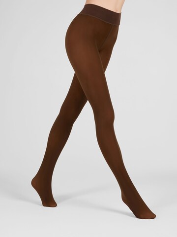 camano Tights in Brown: front
