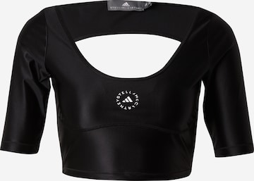 ADIDAS BY STELLA MCCARTNEYTehnička sportska majica - crna boja: prednji dio