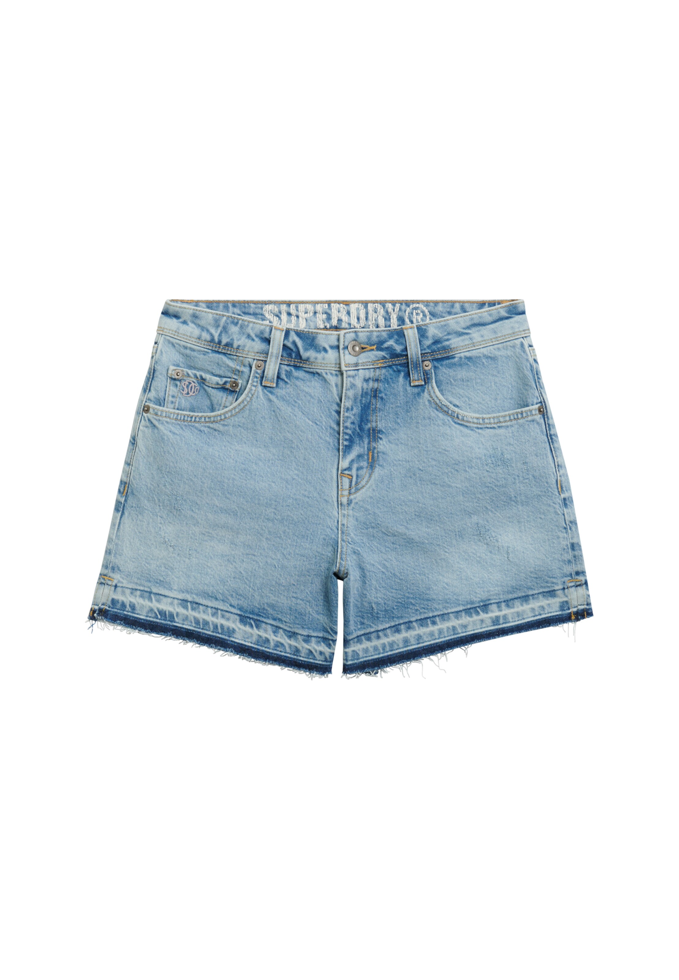 Superdry Loosefit Jeans in Blauw: voorkant