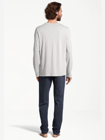 SCHIESSER Pajamas long 'Night & Home' in Blue