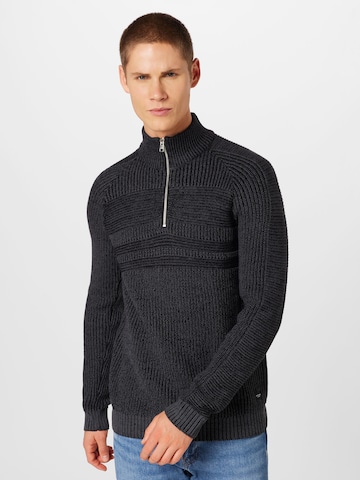 JACK & JONES Sweater 'POWER' in Black: front