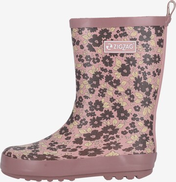 ZigZag Rubber Boots 'Gemus' in Pink