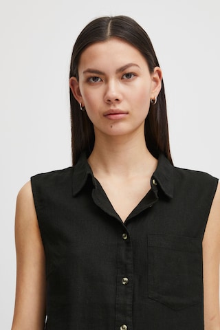 ICHI Blouse 'Lino' in Black